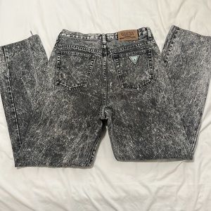 Black/gray guess jeans